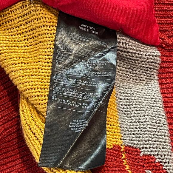 Volcom HOPPY HOLIDAYS Faux Light Up Suspenders Ugly Christmas Sweater Size Med - Picture 5 of 5